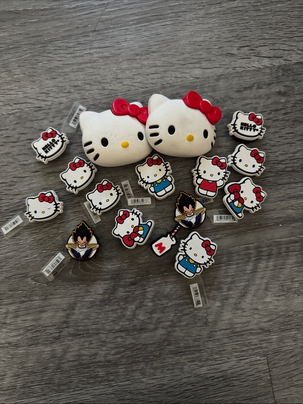 Hello Kitty White & Red Shoe Charms Set by Hello Kitty